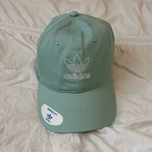 Adidas Originals ash green cap with white logo